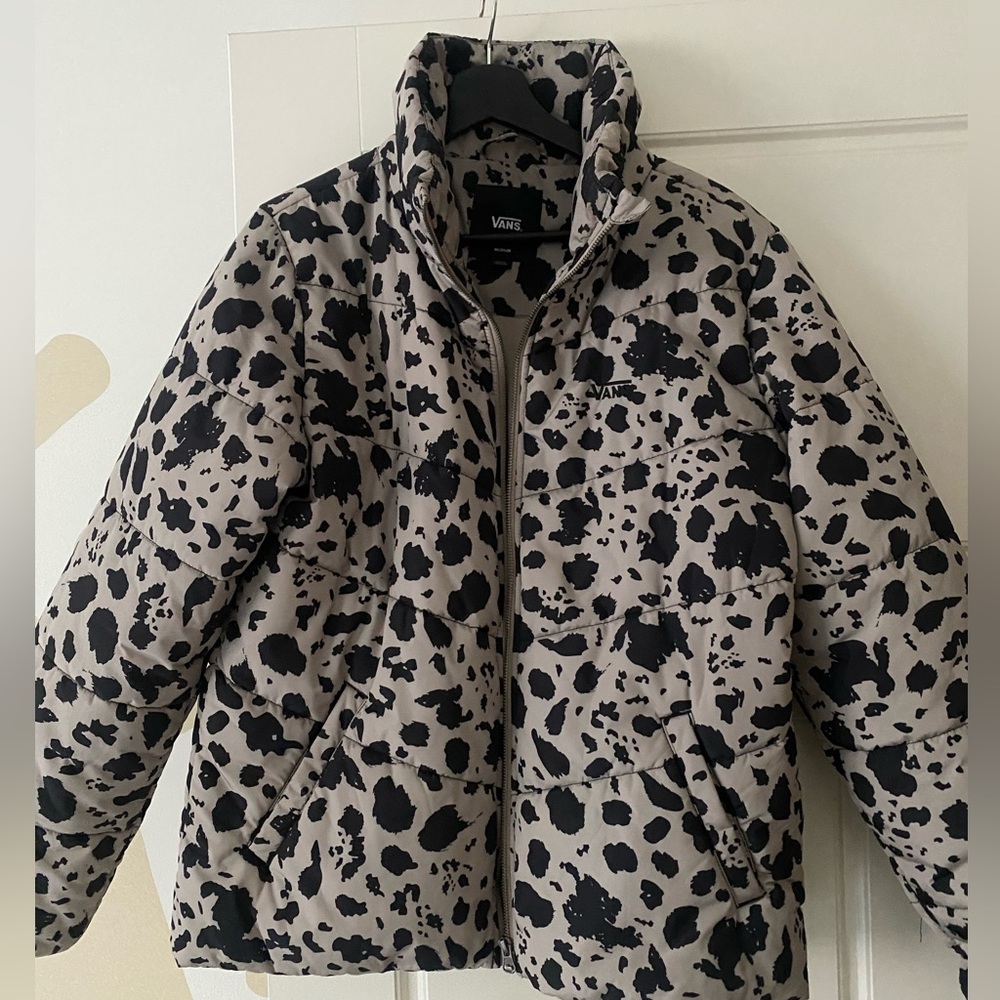 Vans Monochrome Animal Print Puffer Jacket